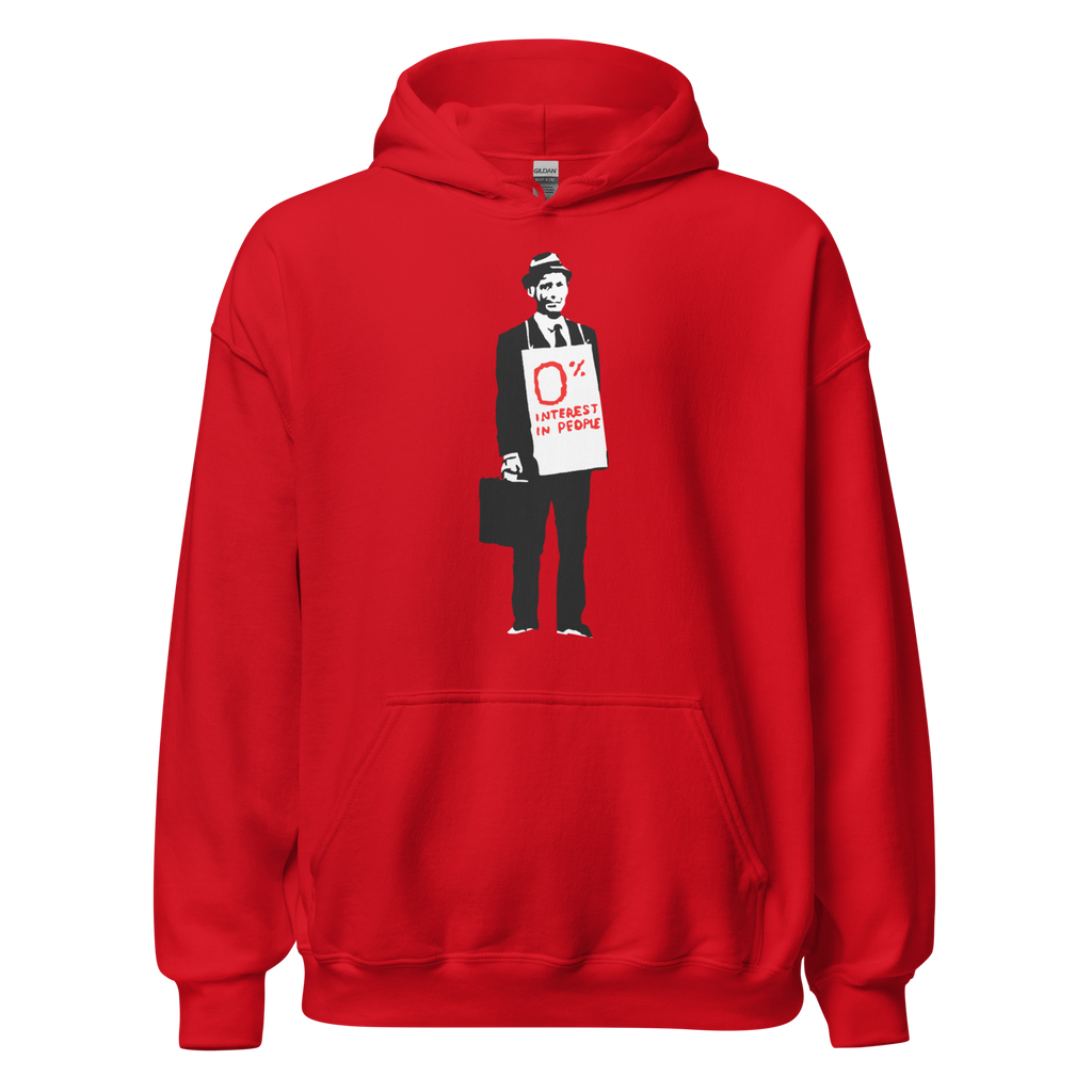0 percent interest in people Hoodie - Red