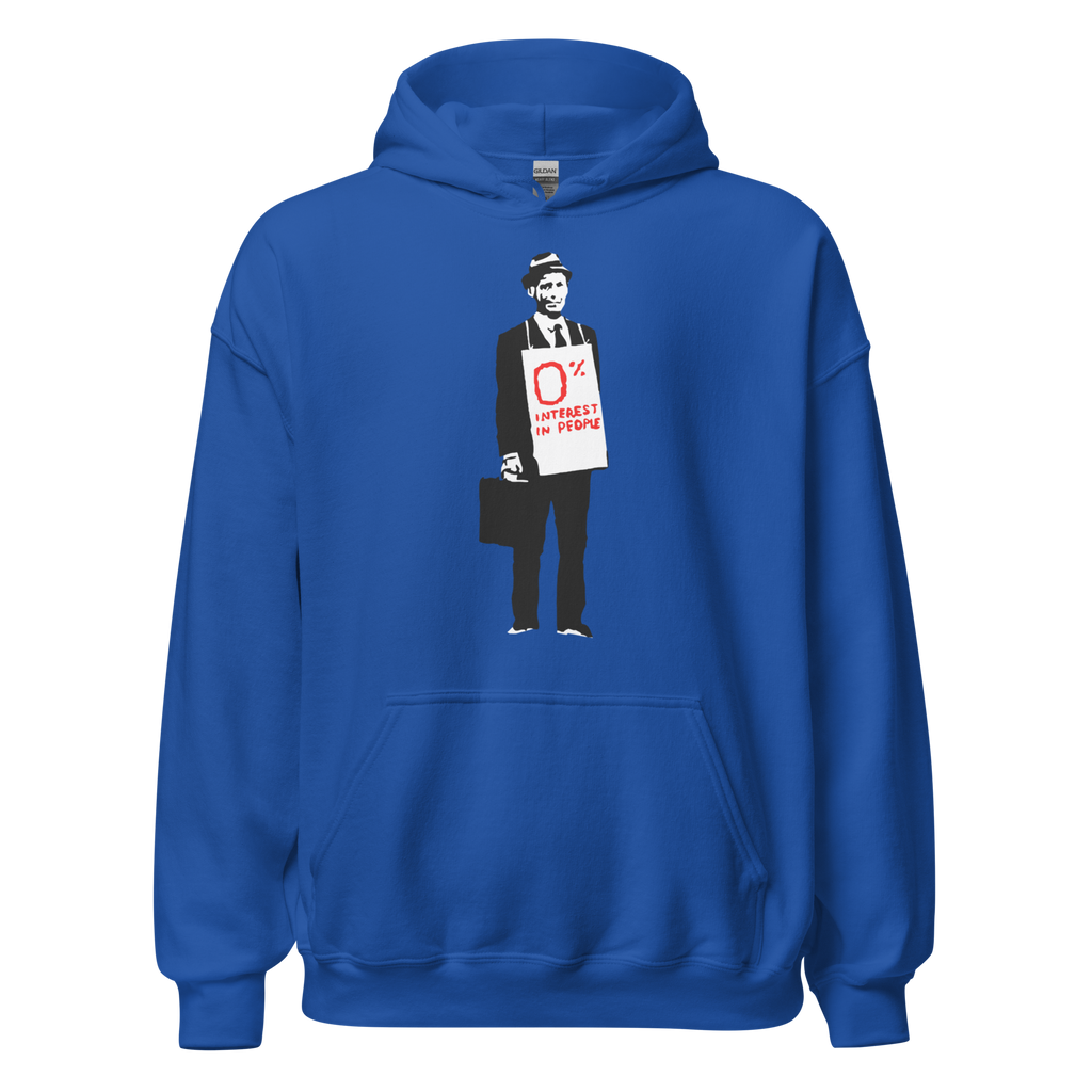0 percent interest in people Hoodie - Royal Blue