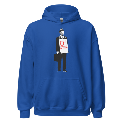 0 percent interest in people Hoodie - Royal Blue