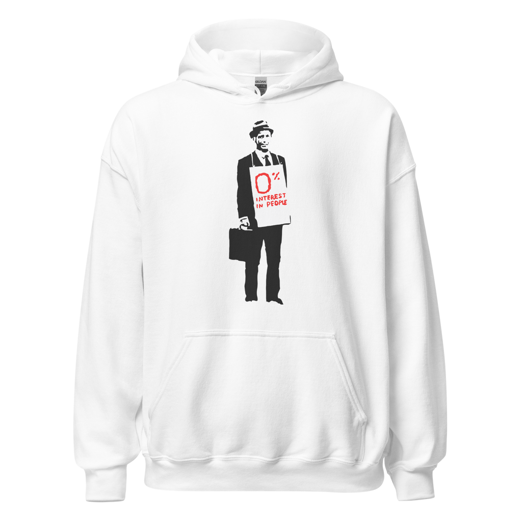 0 percent interest in people Hoodie - White