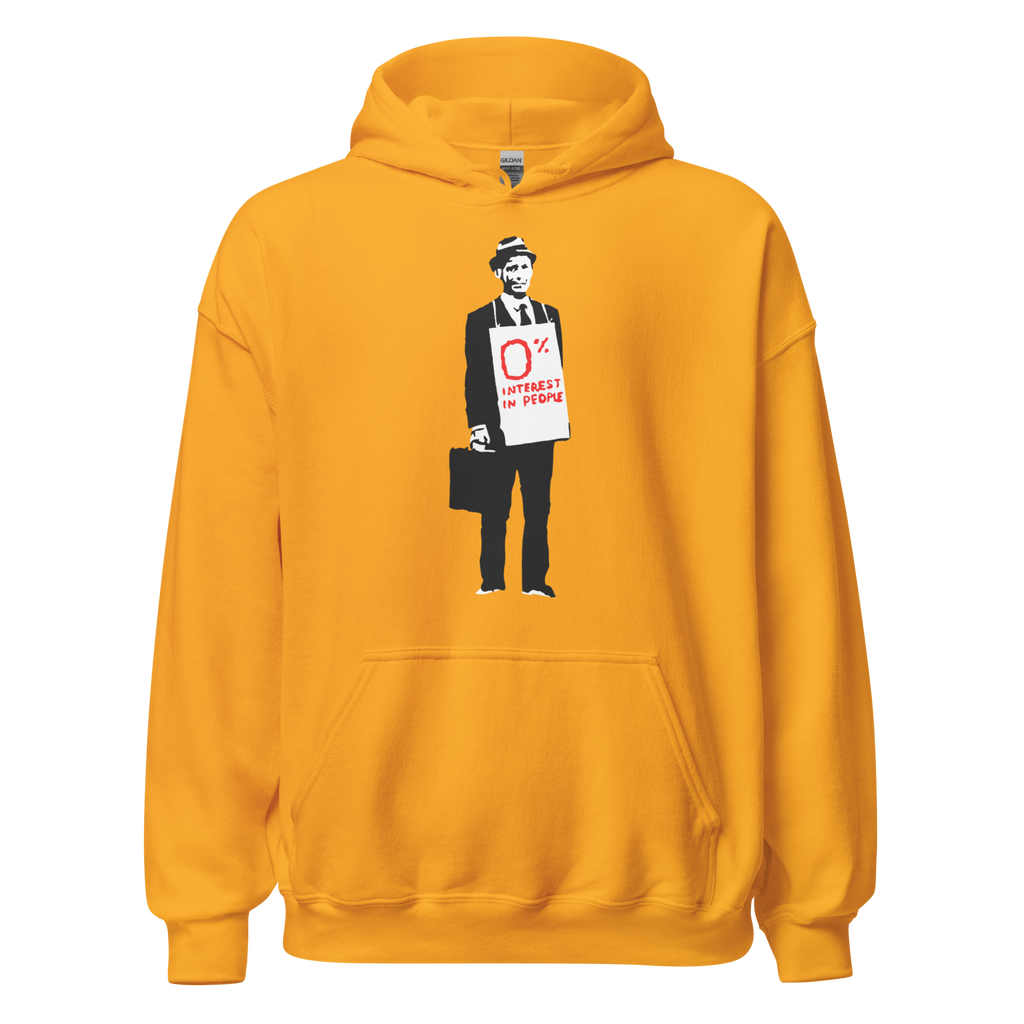 0 percent interest in people Hoodie - Yellow