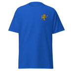 Embroidered Teddy Bear Bomber T shirt - Royal