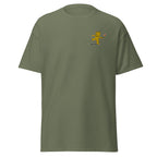 Embroidered Teddy Bear Bomber T shirt - Military Green