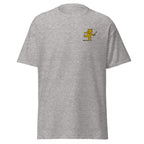 Embroidered Teddy Bear Bomber T shirt - Sport Grey
