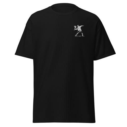 Embroidered White Flower Thrower T shirt