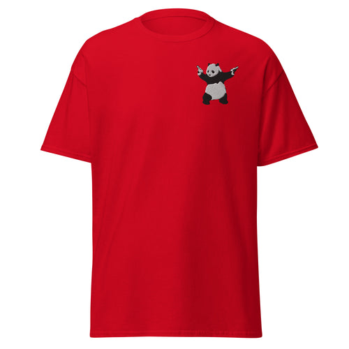 Embroidered Shooting Panda T shirt
