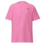 Embroidered White Balloon girl T shirt - Azalea