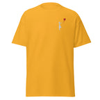 Embroidered White Balloon girl T shirt - Gold