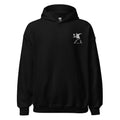 Embroidered Flower Thrower Hoodie - Black