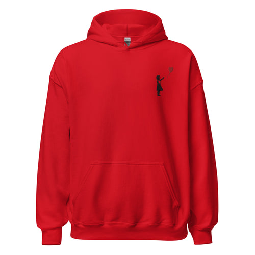 Embroidered Balloon girl Hoodie