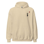 Embroidered Balloon girl Hoodie - Sand
