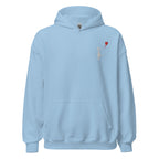 Embroidered White Balloon girl - Light Blue