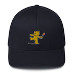 Embroidered Teddy Bear Bomber Baseball cap - Dark Navy