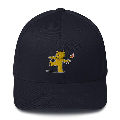 Embroidered Teddy Bear Bomber Baseball cap