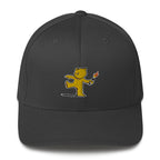 Embroidered Teddy Bear Bomber Baseball cap - Dark Grey