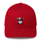 Embroidered Shooting Panda Baseball cap - Red