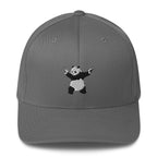Embroidered Shooting Panda Baseball cap - Grey