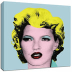 Banksy Canvas Print - Kate Moss - Royal Blue