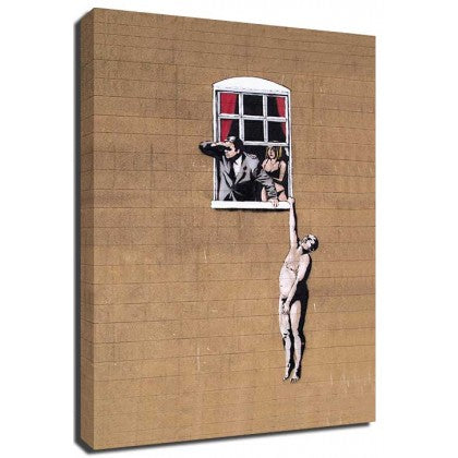 Banksy Canvas Print - Hanging Man