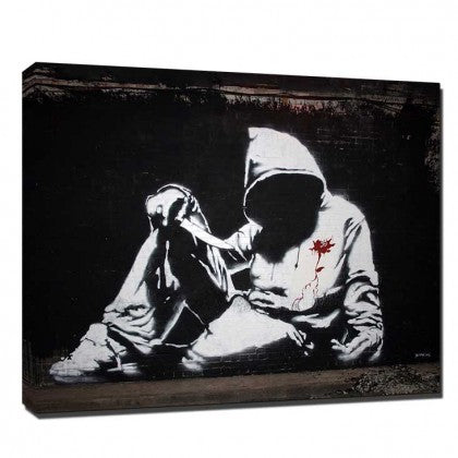Banksy Canvas Print - Hoodie