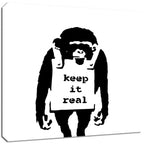 Banksy Canvas Print - Keep It Real