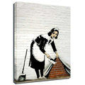 Banksy Canvas Print - Maid