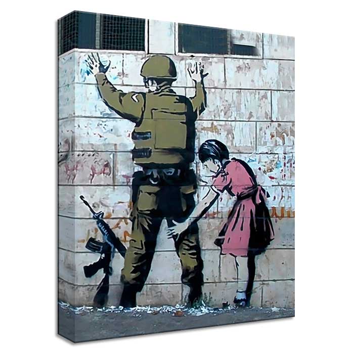 Banksy Canvas Print - Soldier Search
