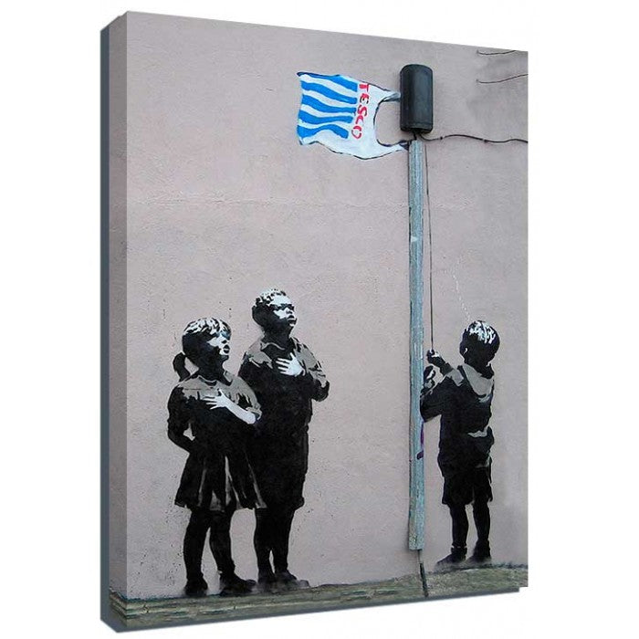 Banksy Canvas Print - Tesco Kids
