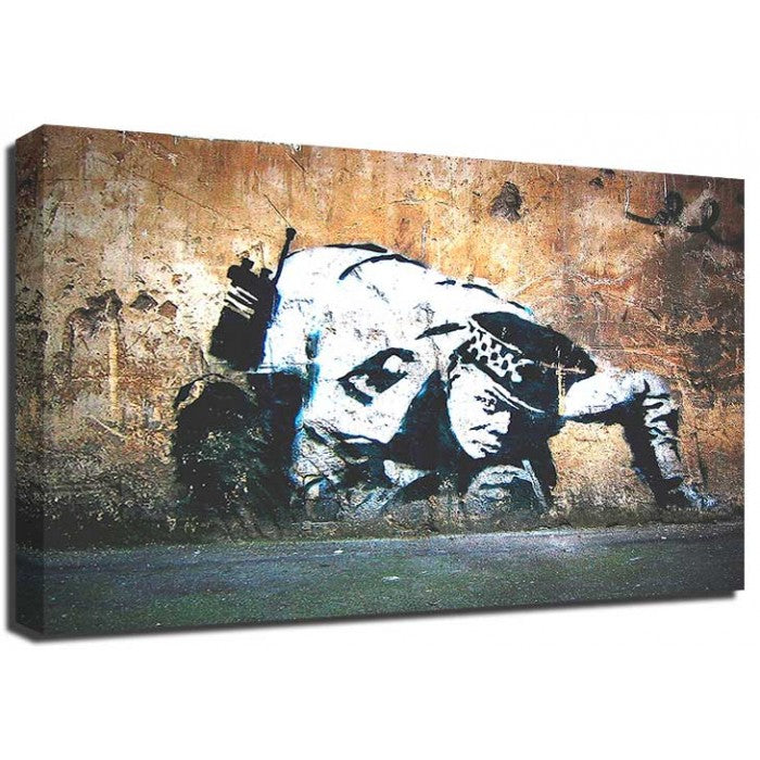 Banksy Canvas Print - Sniffing Copper