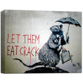 Banksy Canvas Print - Let Them Eat Crack