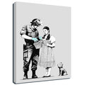 Banksy Canvas Print - Stop And Search