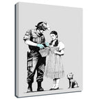 Banksy Canvas Print - Stop And Search