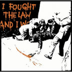Banksy Canvas Print - Fought The Law