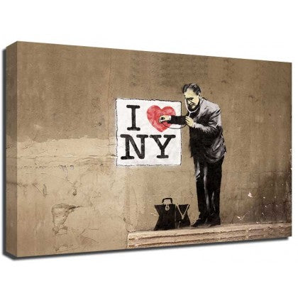 Banksy Canvas Print - I Love NY Doctor