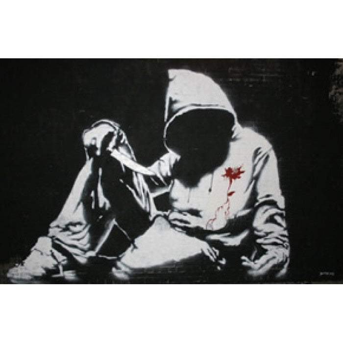 Banksy Canvas Print - Hoodie