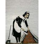 Banksy Canvas Print - Maid