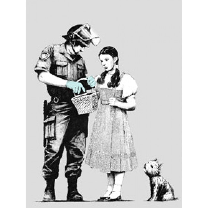 Banksy Canvas Print - Stop And Search