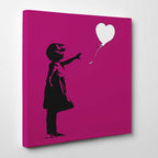 Banksy Canvas Print Square - Balloon Girl