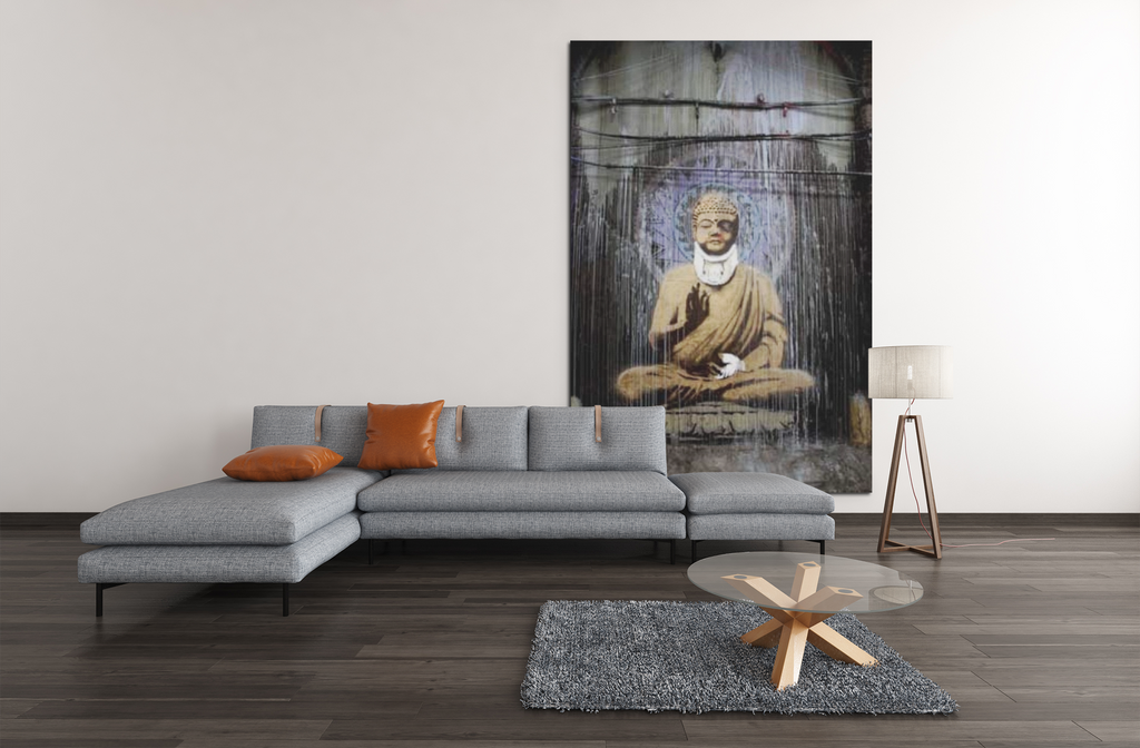 Banksy Canvas Print - Buddha