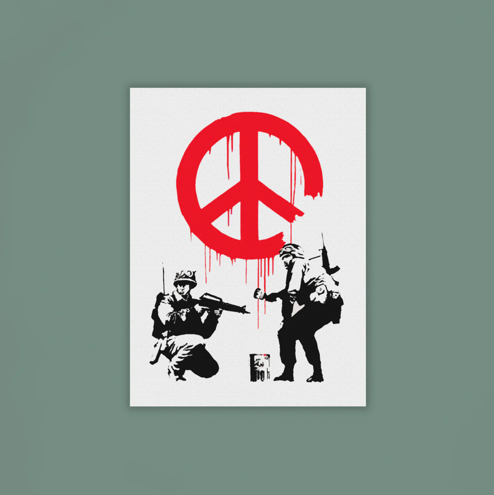 Banksy Canvas Print - CND Soldiers