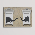 Banksy Canvas Print - Elephants