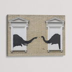 Banksy Canvas Print - Elephants