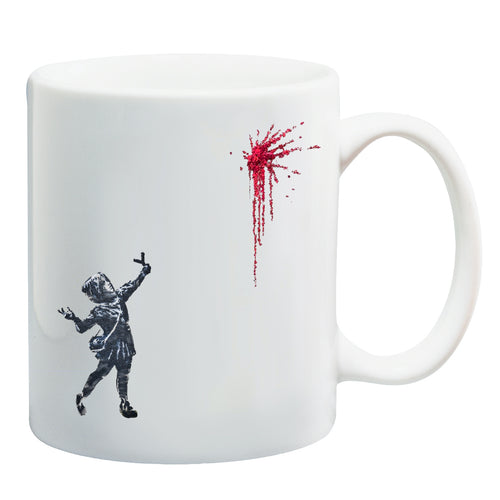 Girl Slingshot Flowers Mug