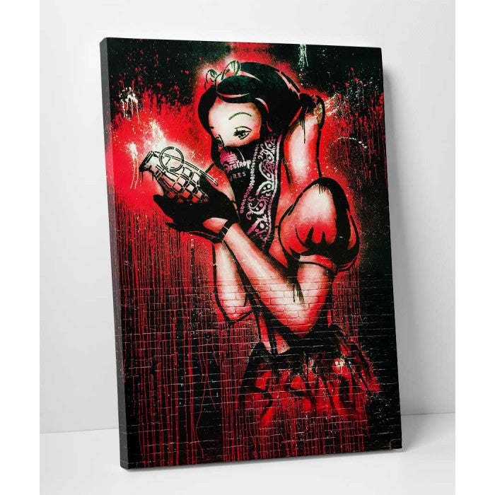 Banksy Canvas Print - The Big Bad Apple