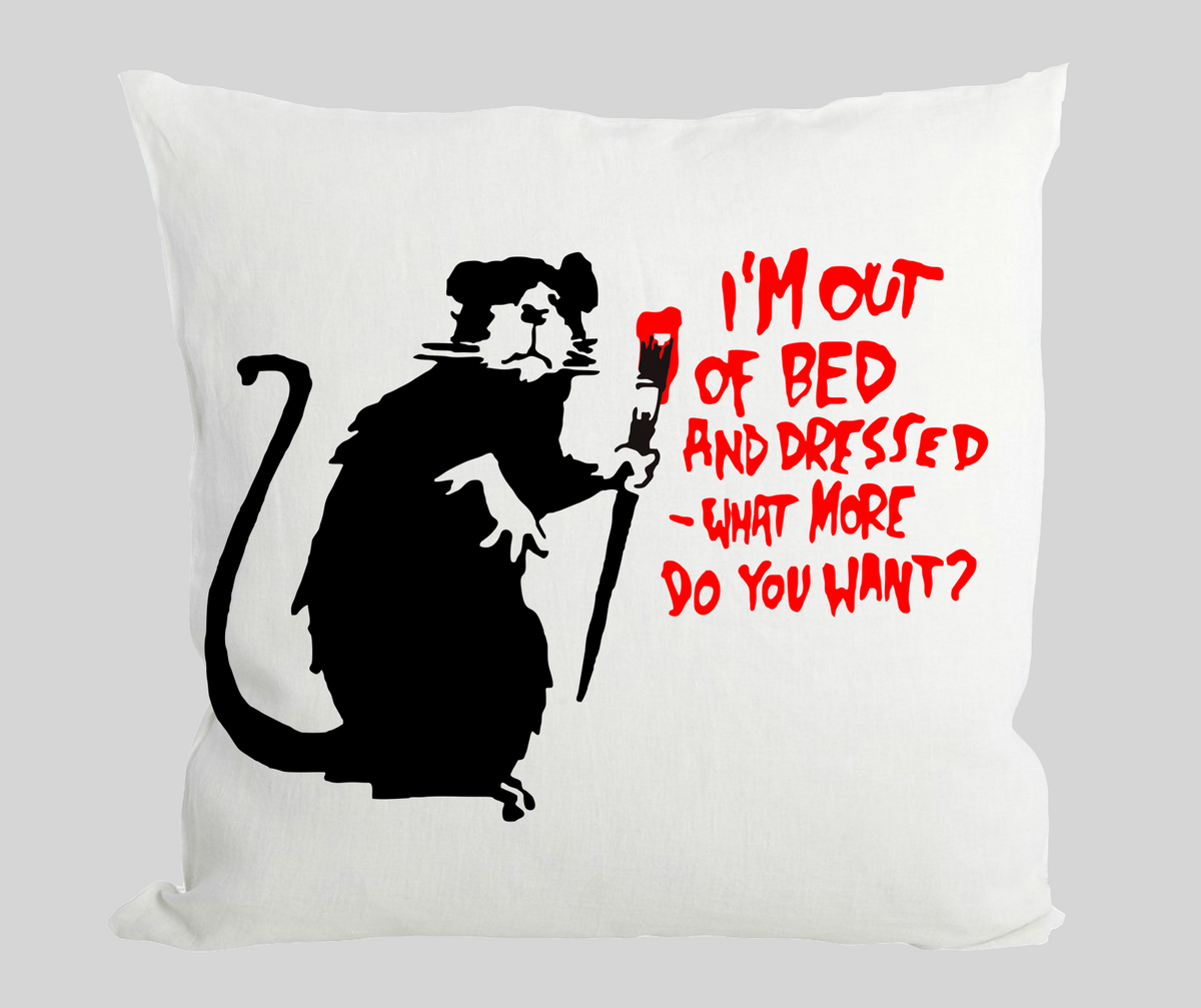 Out of bed rat Cushion