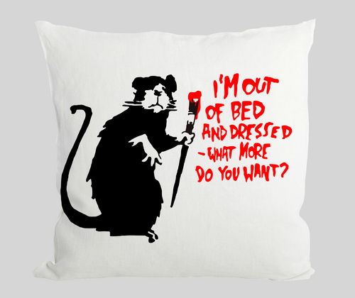 Out of bed rat Cushion