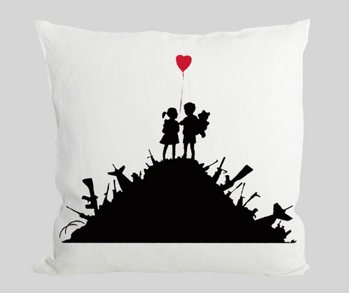 Kids with guns Cushion
