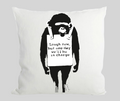 Laugh Now Monkey Cushion