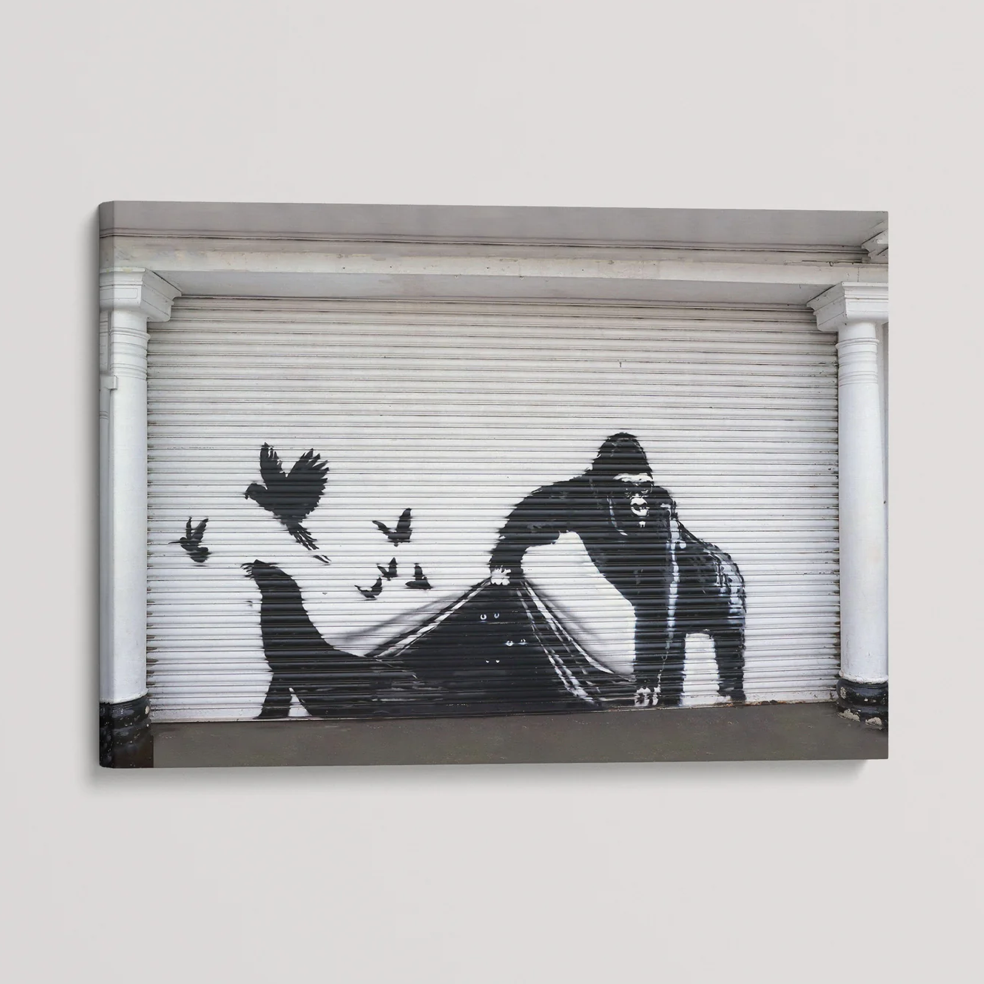Banksy Canvas Print - London Zoo Escape