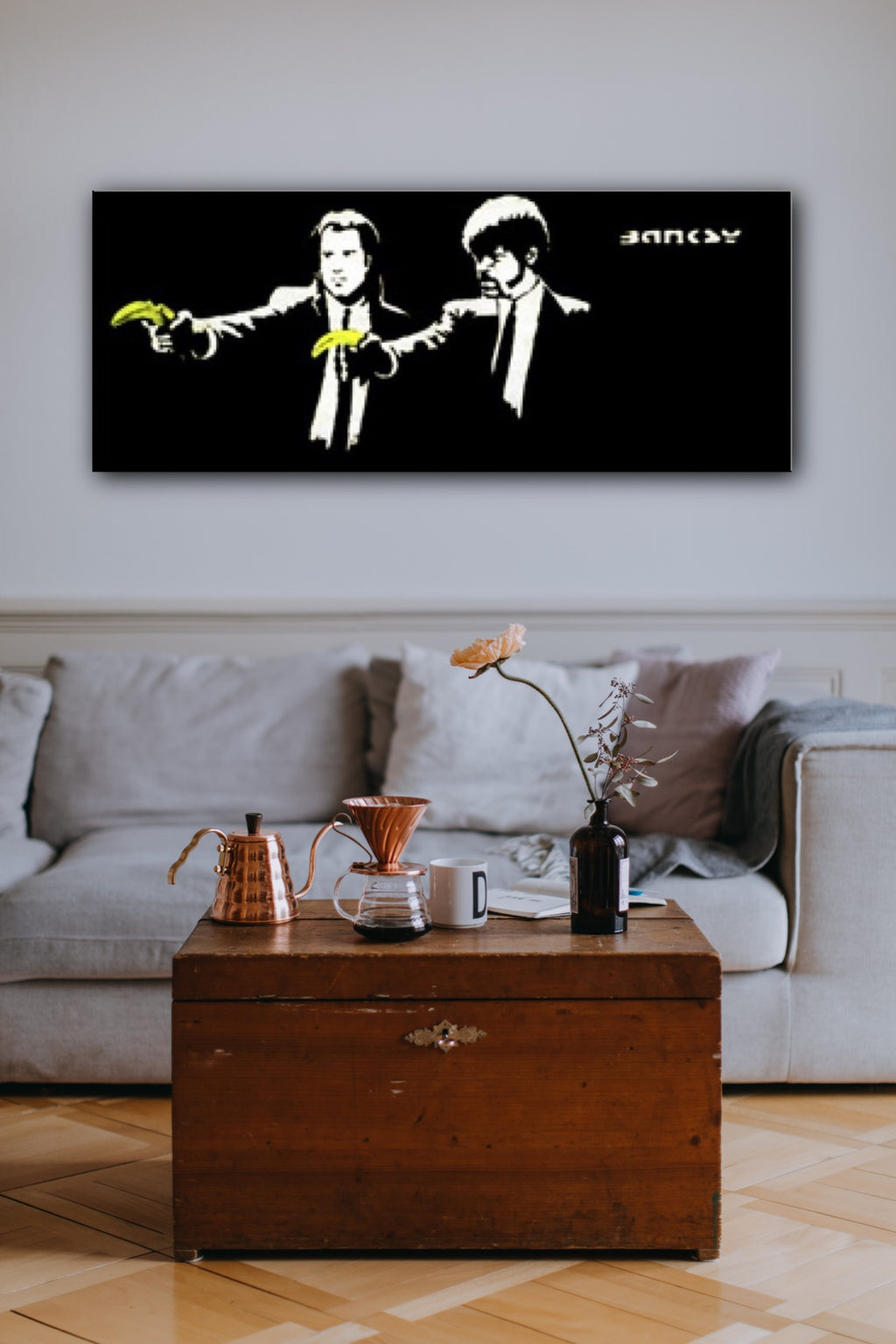 Banksy Canvas Print - Pulp Fiction